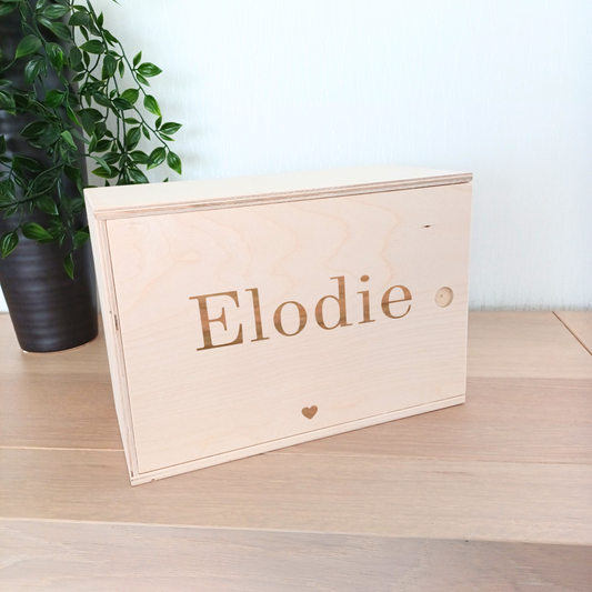 Herinneringskist met schuifdeksel - Small - Ontwerp "Elodie"