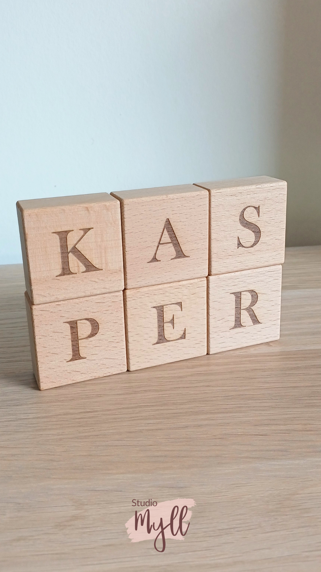 Gegraveerde letterblokken - minimal